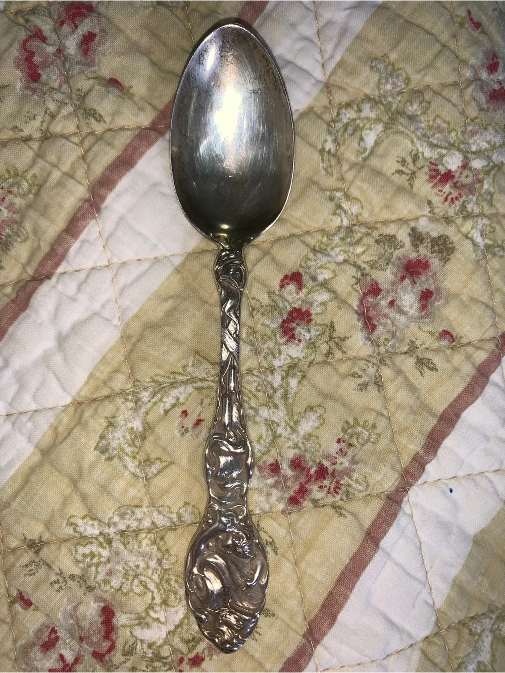 1904 Unger Brothers Sterling Silver Teaspoon The Wave